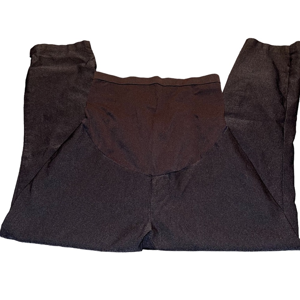 A Glow Maternity Black Pants Women’s size 10 Black Stretch Belly Band